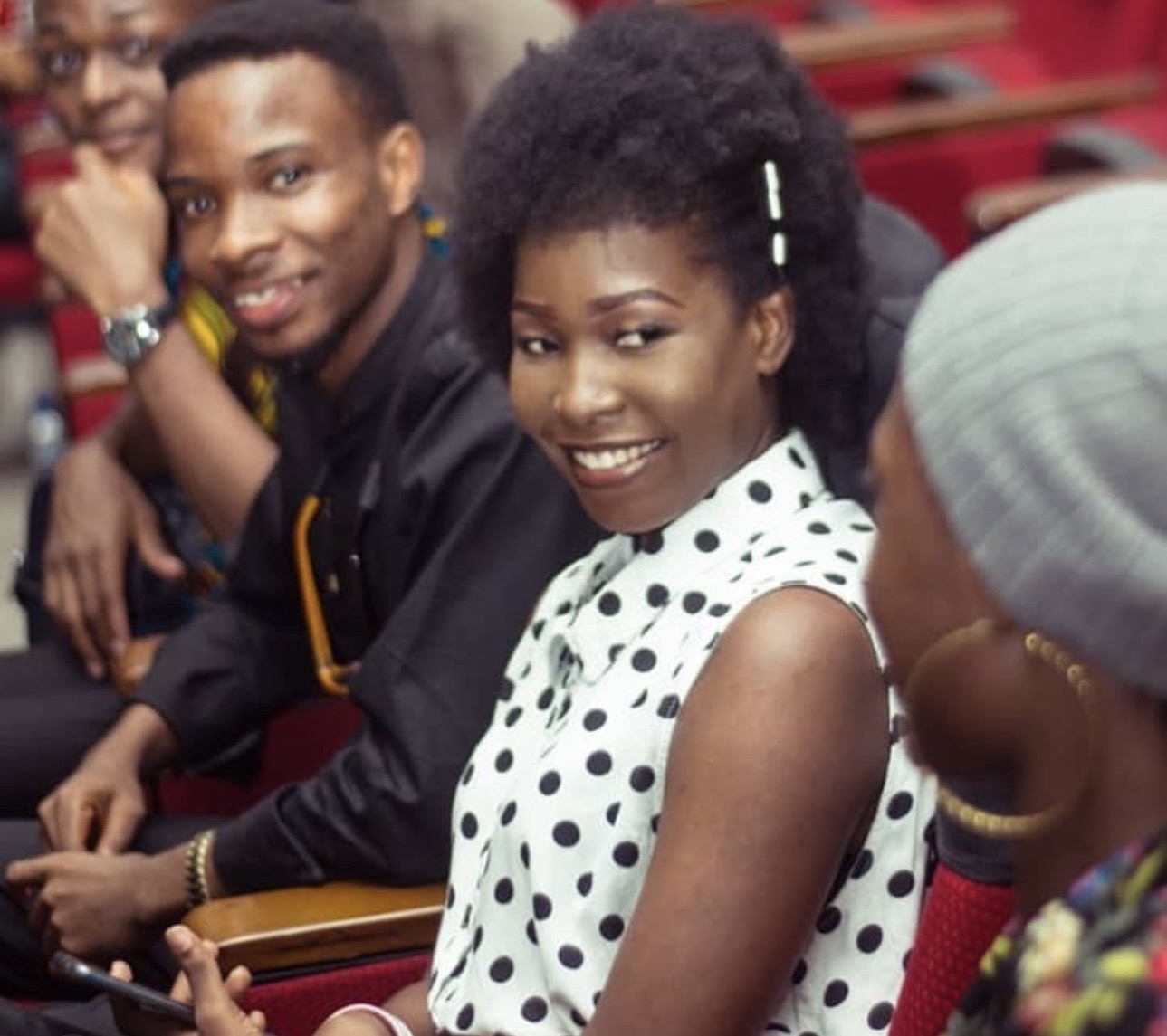 The 21-person audience at Sabi Arts' very first show, 2018